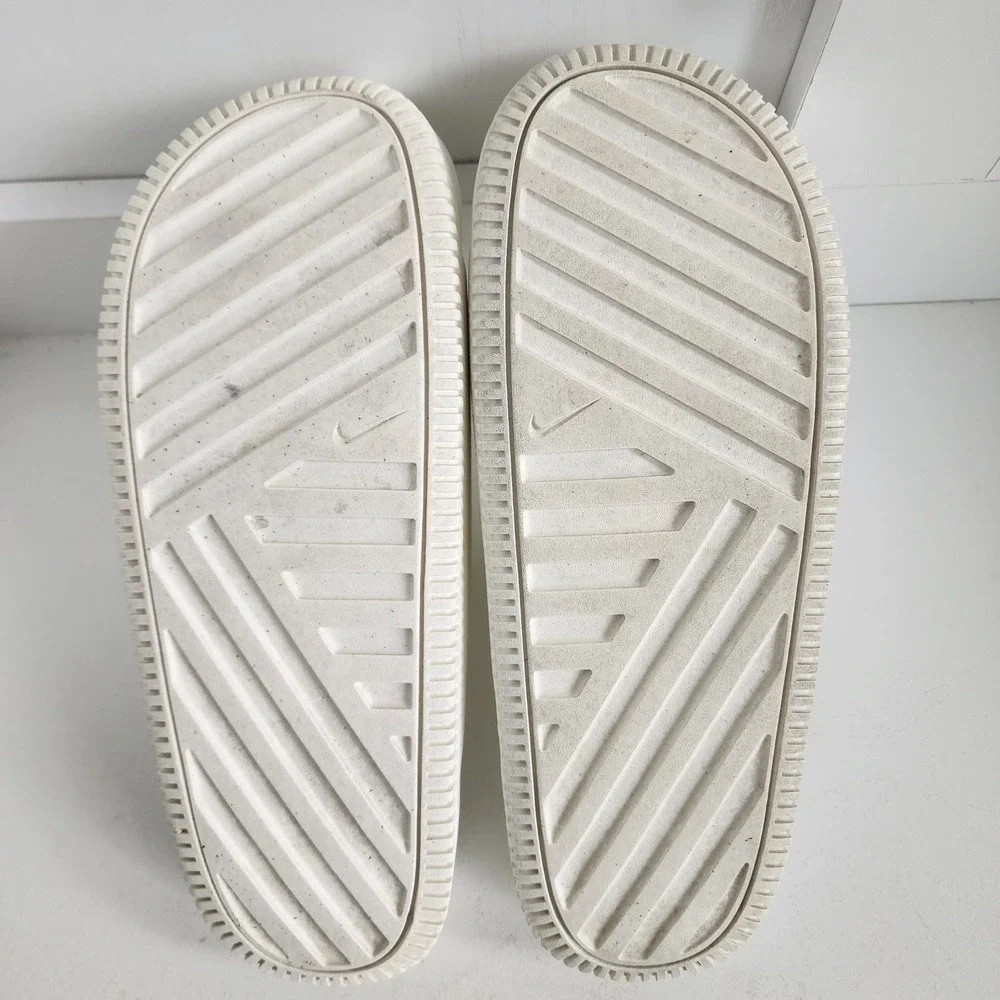 Nike Calm Slide Sail White Foam Sandals Mens 8 Womens 9 DX4816-100 Unisex